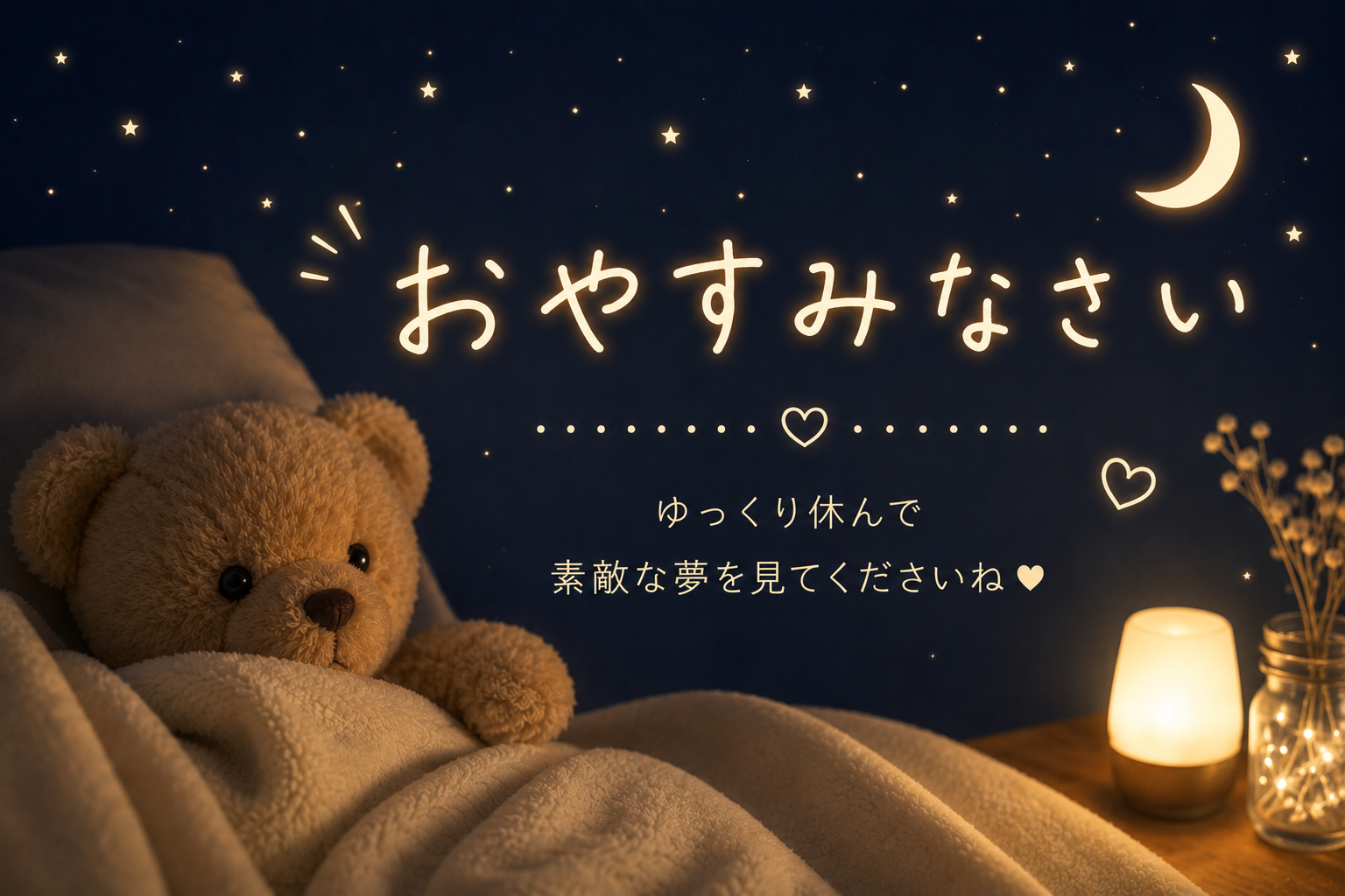 初めての夜ありがとう🌙